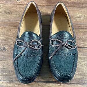 Cole Haan Black Leather Slip-On Tassel Loafers Men’s Size 11 Shoes